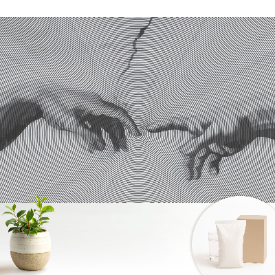 Tapeta Ruky v sústredných líniách