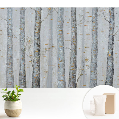 Tapeta na stenu Brezový les v klasickej kompozícii