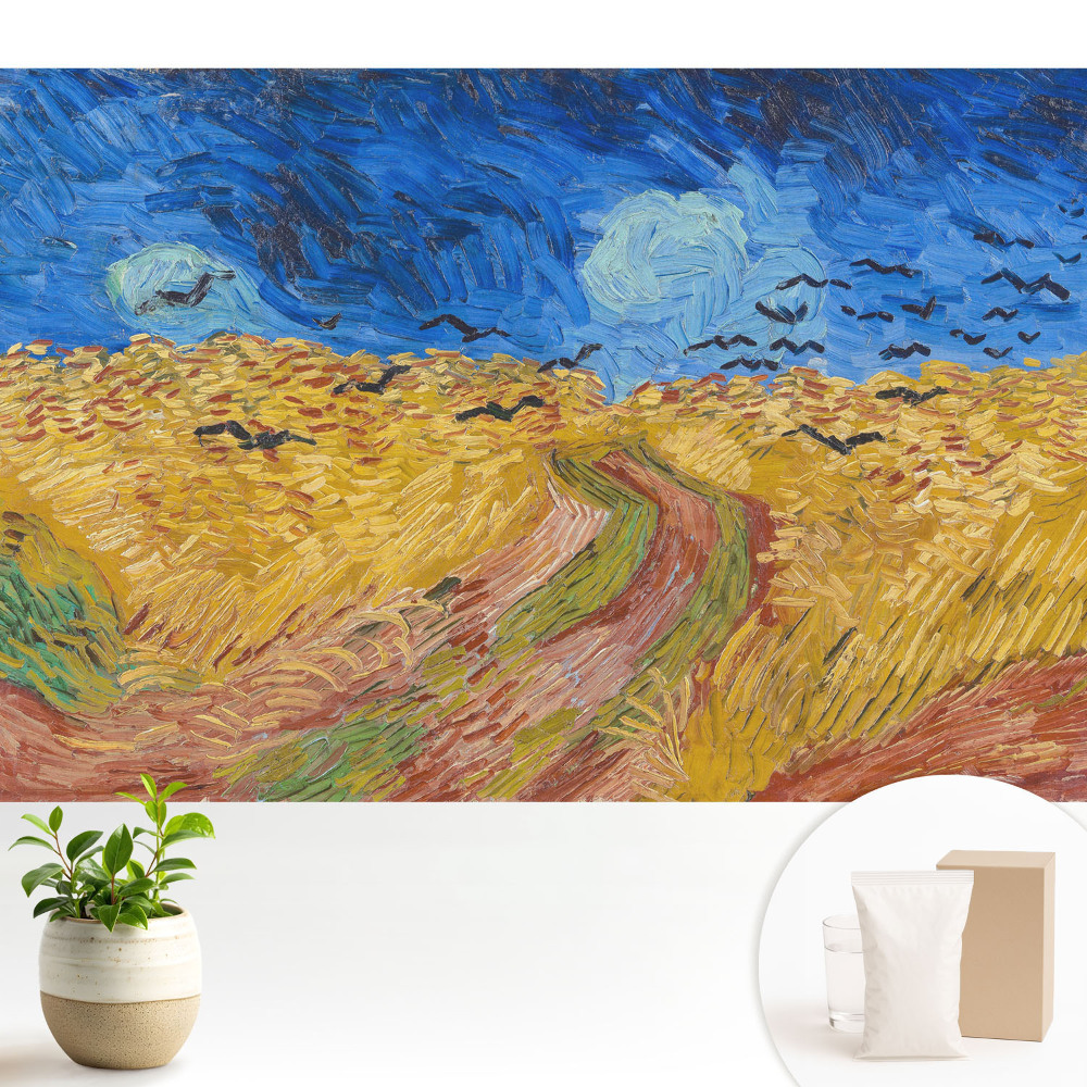 Luxusná tapeta Živé farby vtákov mávajúcich v obilí