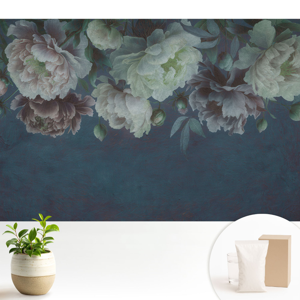 Tapeta na stenu Kvety na tmavom pozadí