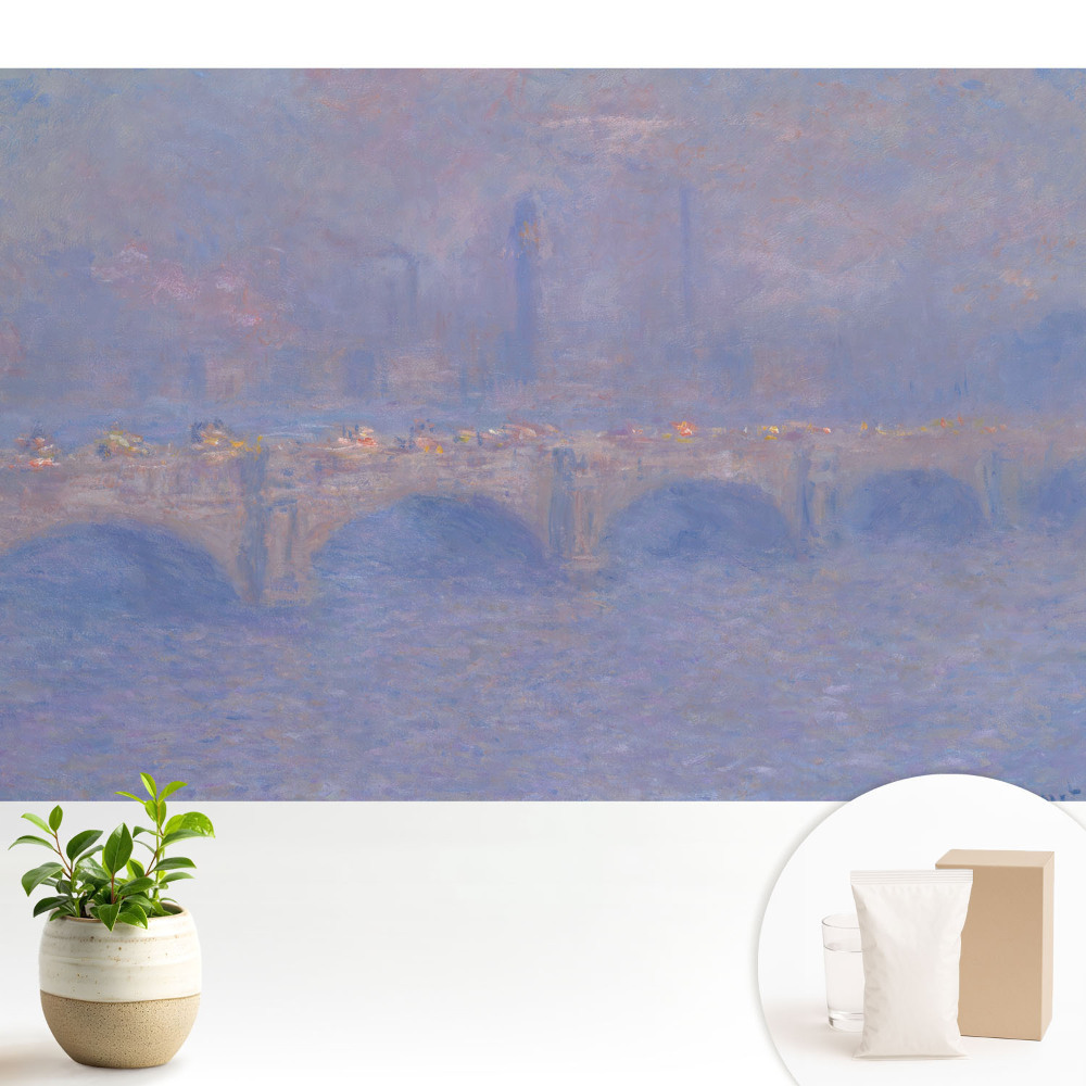 Tapeta Impresionistický nostalgický hmlistý most