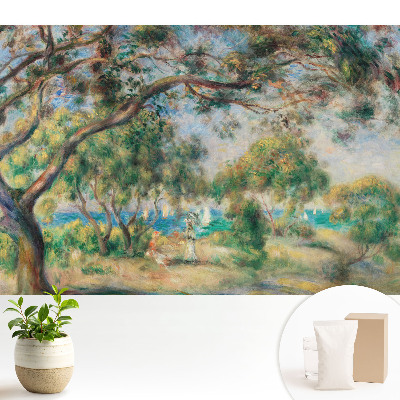 Tapeta s impresionistickou scénou pri mori do obývačky