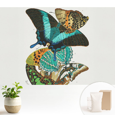 Tapeta s farebnými motýľmi v klasickej harmonickej kompozícii