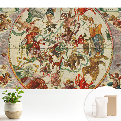 Tapeta do obývačky s klasickým kozmogramom s mytologickými postavami