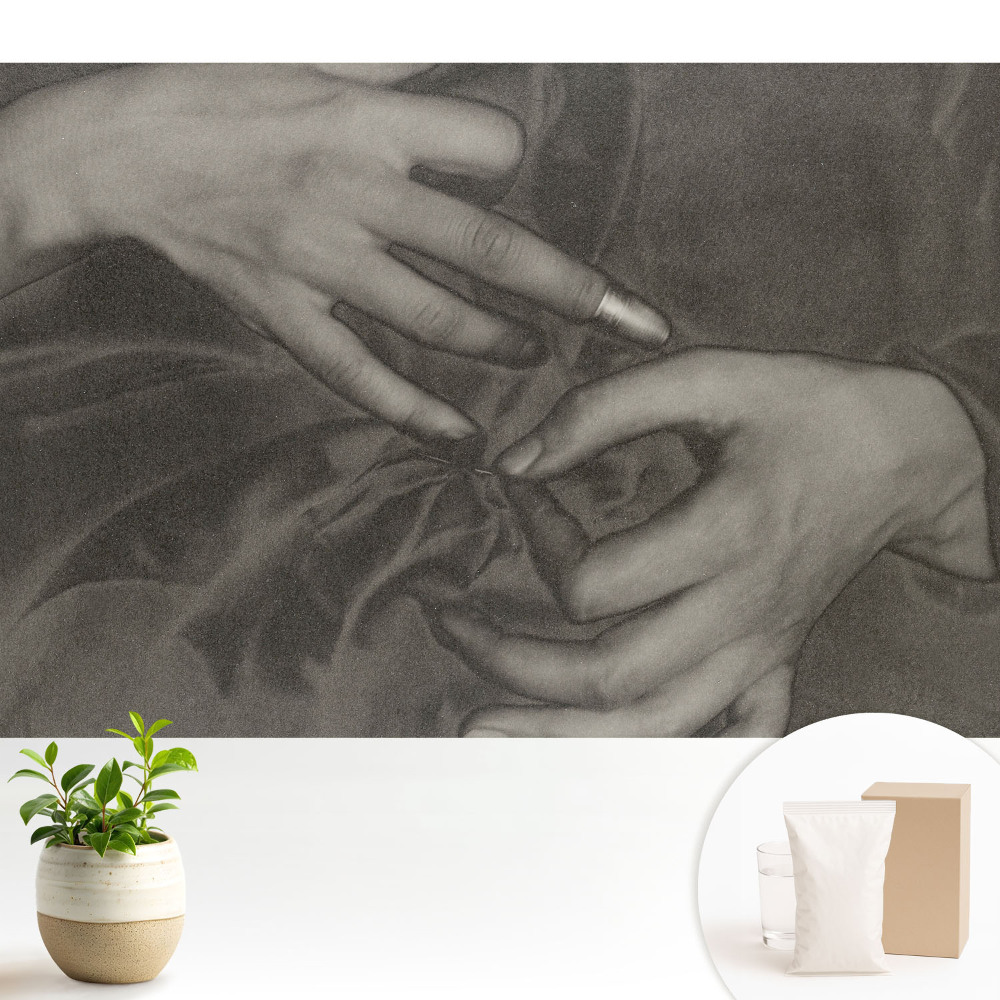 Tapeta na stenu Harmonické ruky na materiáli