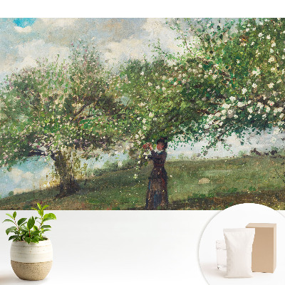 Luxusná tapeta Kvet stromu a žena