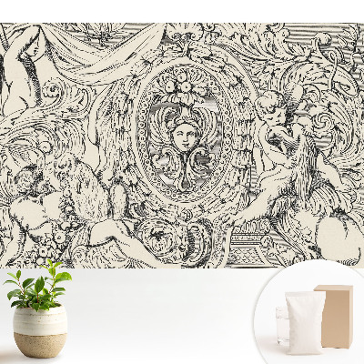 Tapeta s klasickými ornamentálnymi motívmi