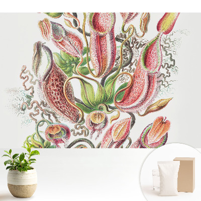 Luxusná tapeta s motívom exotických hmyzožravých rastlín