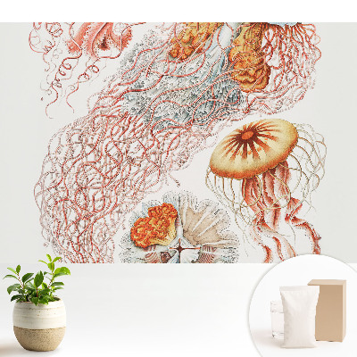 Tapeta do obývačky s motívom umeleckej medúzy a detailným prevedením