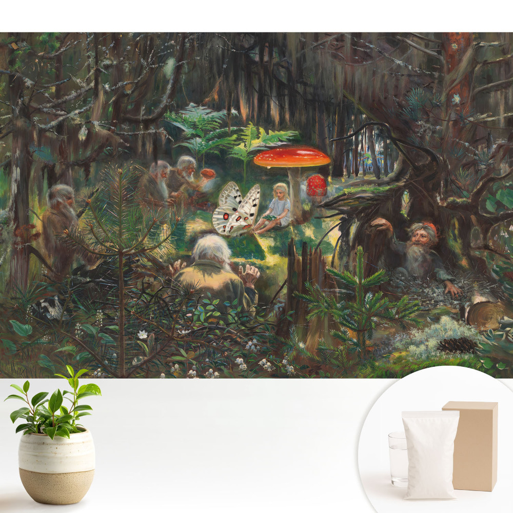 Tapeta na stenu Lesná scenéria v magickom štýle