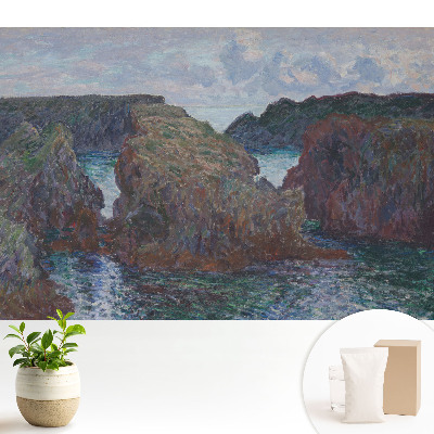 Tapeta do obývačky Malebné skalnaté pobrežie, impresionizmus