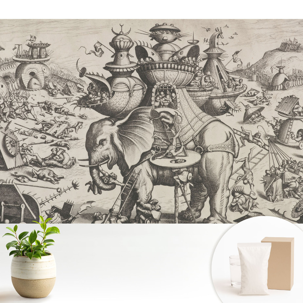 Tapeta Surrealistická bitka plná detailov