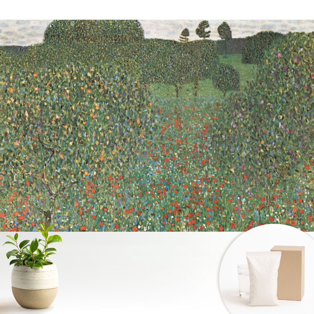 Luxusná tapeta Kvitnúca lúka medzi stromami