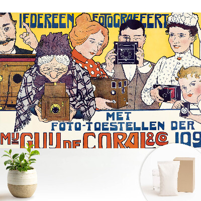 Luxusná tapeta s motívom retro fotoaparátu