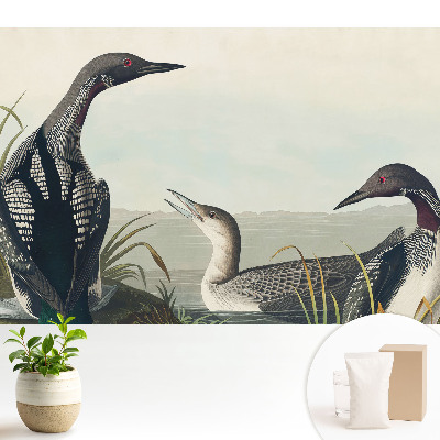 Tapeta Tri vtáky v klasickom štýle.