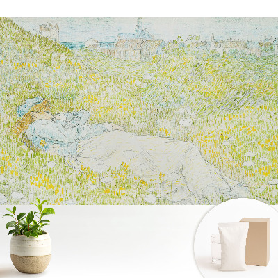 Tapeta s motívom oddychu na lúke vyjadrujúca pokoj a harmóniu