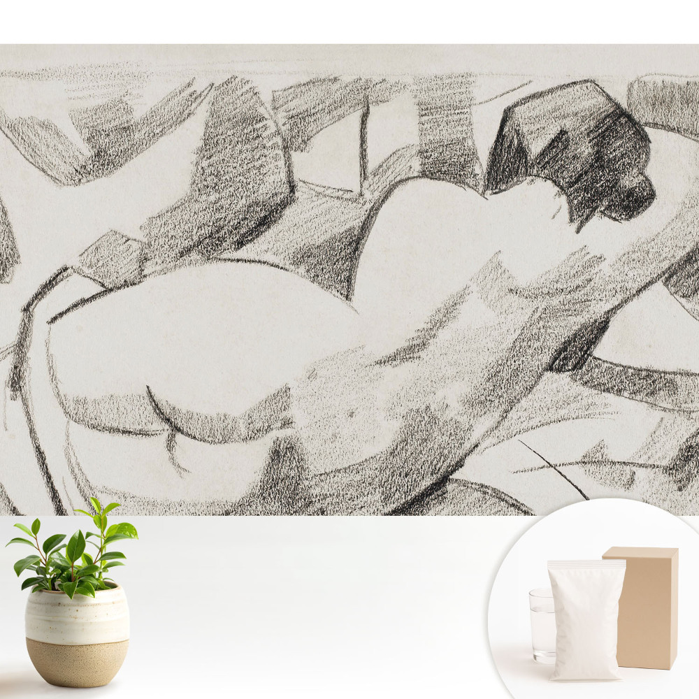 Tapeta Ležiaca postava, impresionistický štýl, pokojná atmosféra