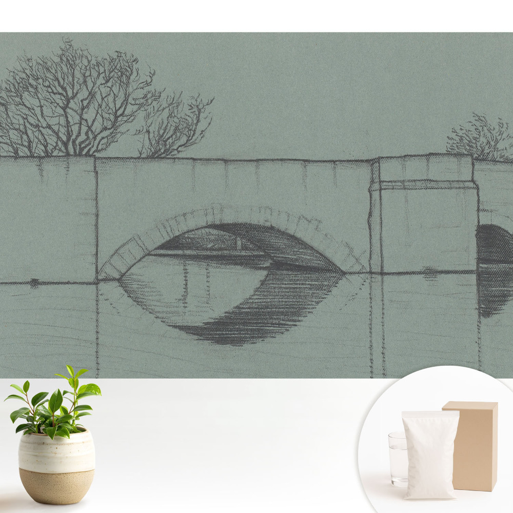 Tapeta Most a rieka v klasickom štýle