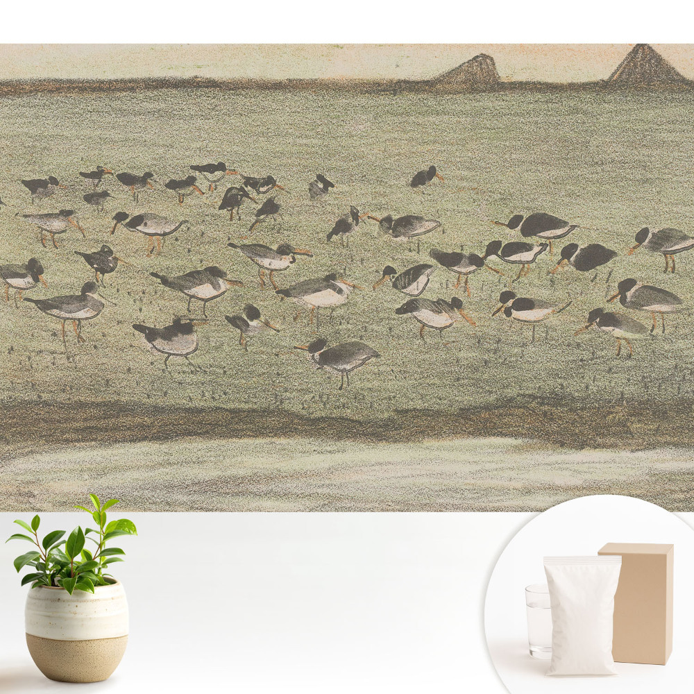 Luxusná tapeta Vtáky na lúke v harmonickom zložení