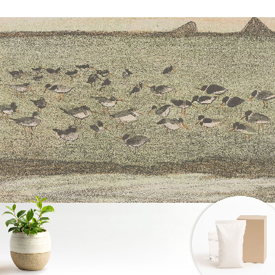 Luxusná tapeta Vtáky na lúke v harmonickom zložení