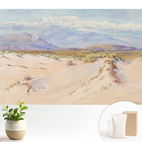 Luxusná tapeta Púštna krajina so vzdialenými horami