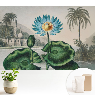 Tapeta s motívom exotickej ľalie v tropickom prostredí