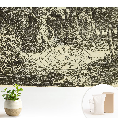 Luxusná tapeta s klasickou ilustráciou mystického lesa