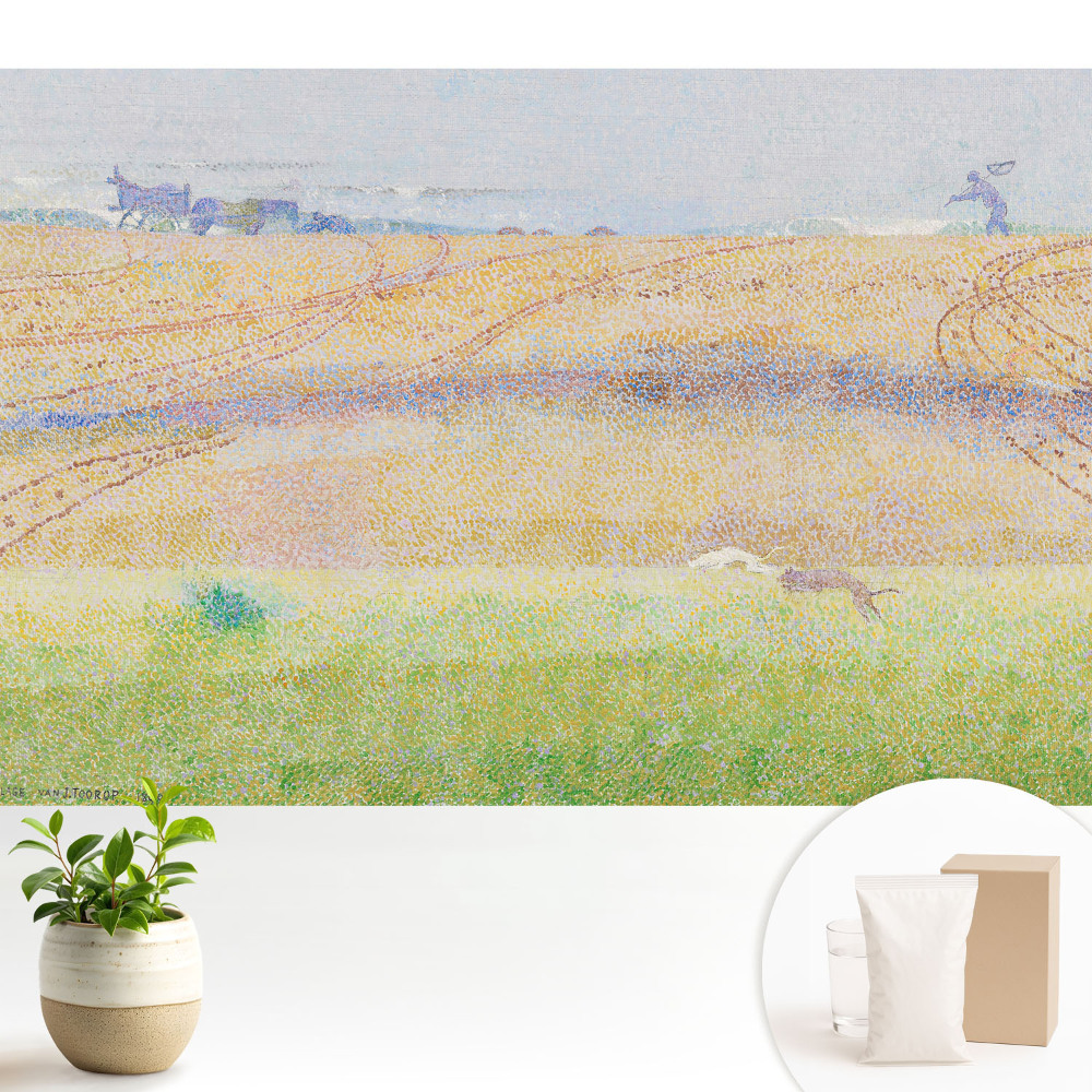 Tapeta na stenu Krajina v pastelových farbách plná života