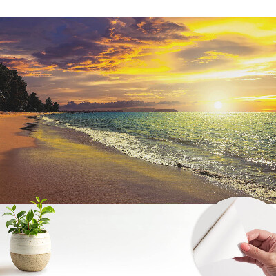 Tapeta na stenu samolepiaca s motívom úžasnej plážovej krajiny