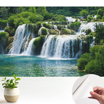 Luxusná tapeta Vodopády a zeleň