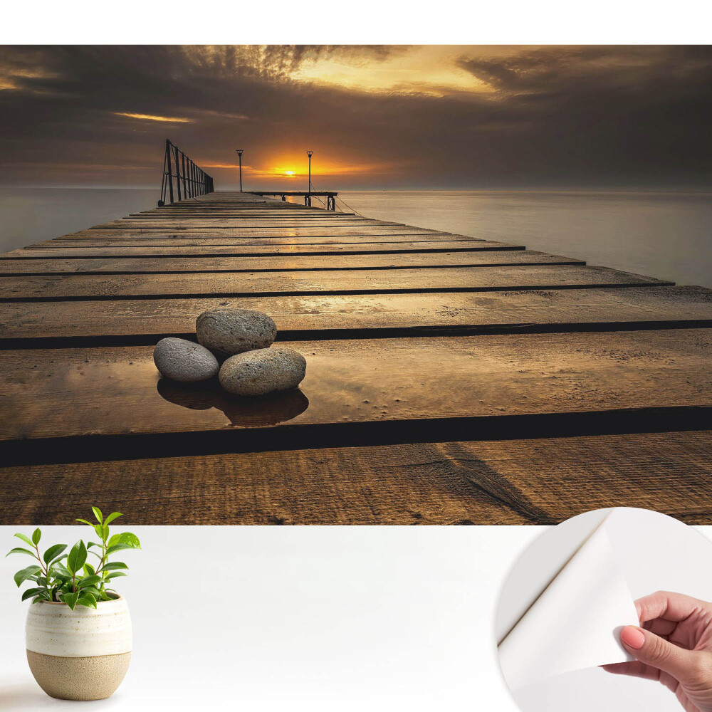 Tapeta do obývačky Harmonický mier mosta Sunset Bridge