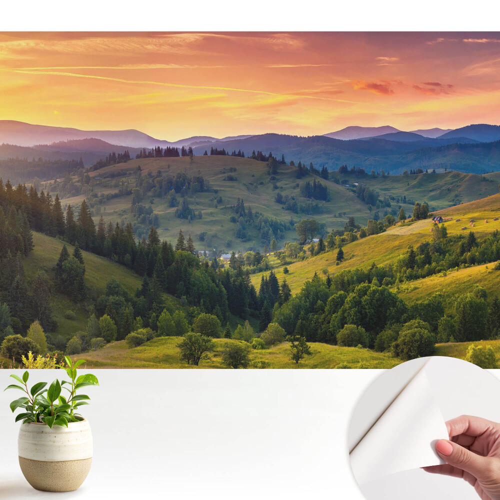 Luxusná tapeta Malebné kopce horskej krajiny