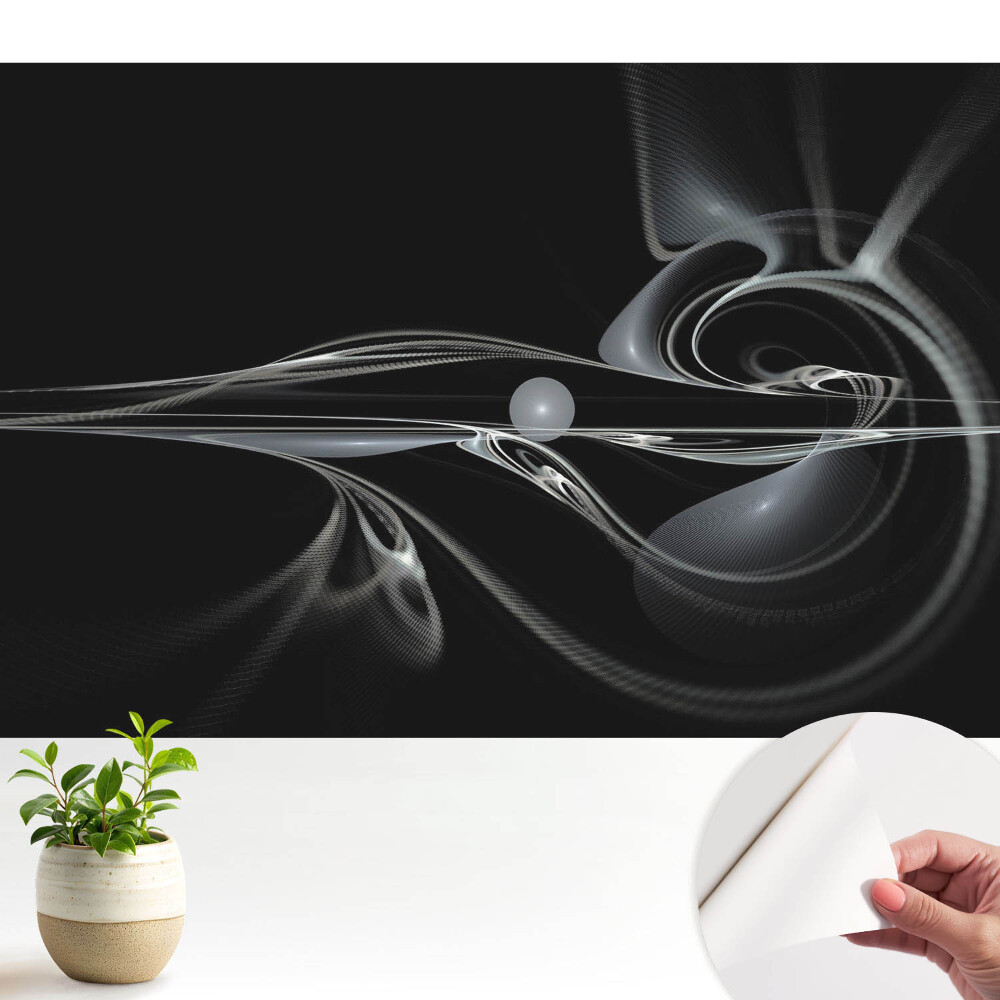 Tapeta do obývačky Moderné abstraktné plynulé línie