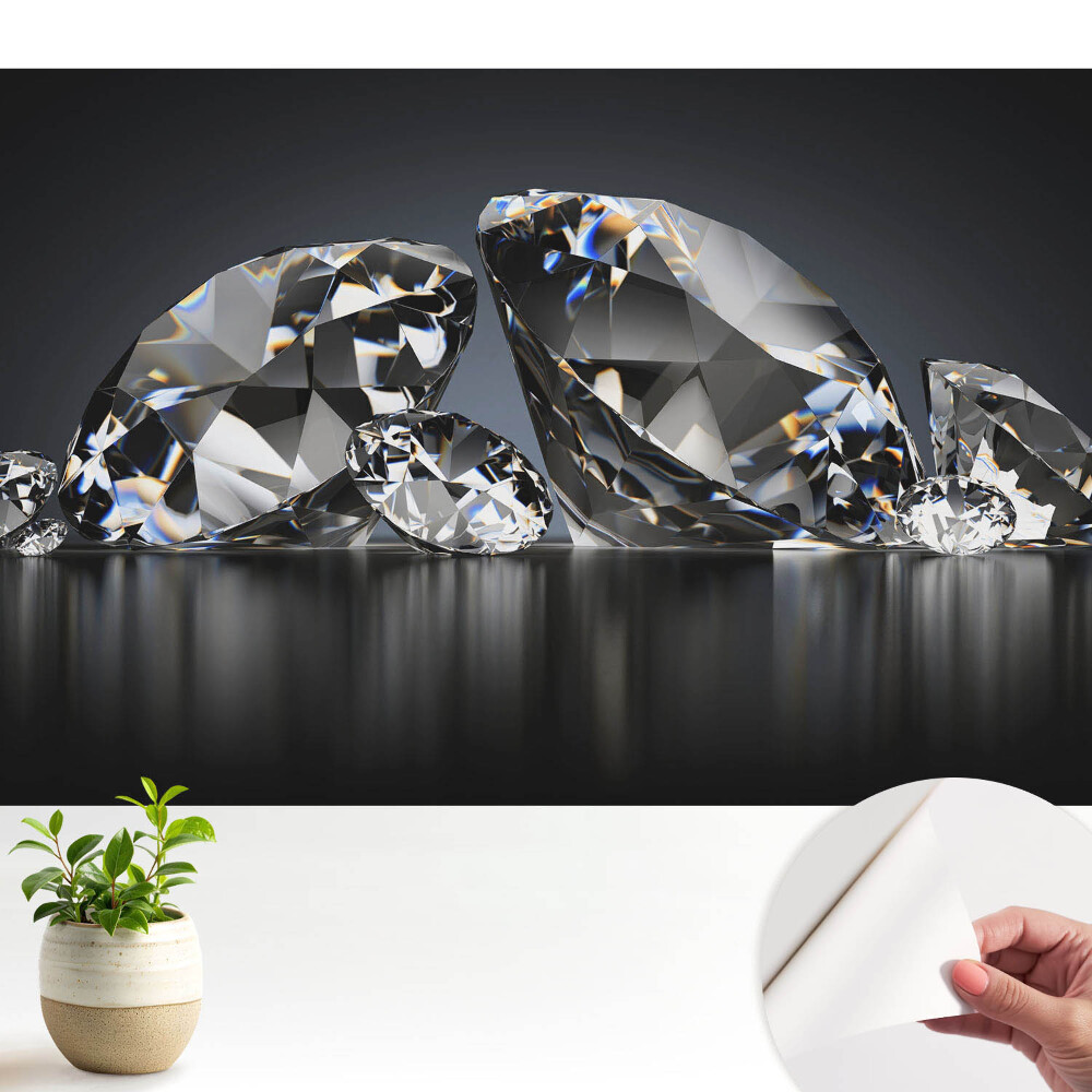 Luxusná tapeta Trblietavé kryštály, dokonalá elegancia