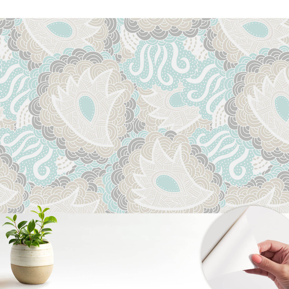 Tapety na stenu samolepiace Jemné abstraktné vlny a víry