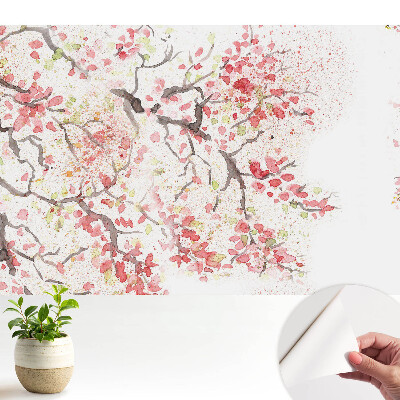 Tapeta do obývačky Kvetinová akvarelová ľahkosť prírody