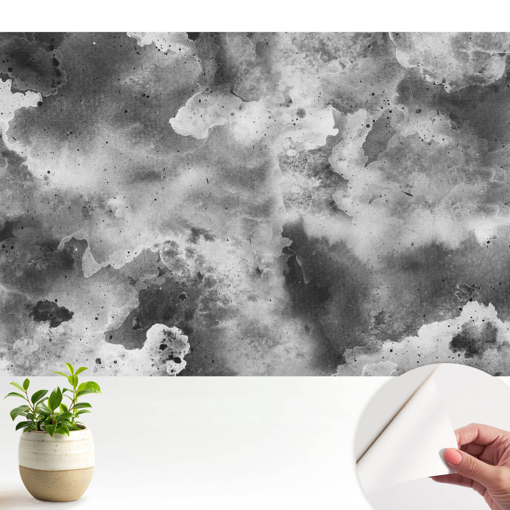 Tapety na stenu samolepiace Abstraktná kompozícia v odtieňoch sivej