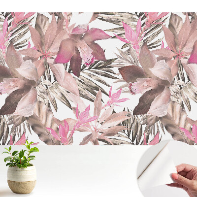 Luxusná tapeta Harmonický vzor pastelových exotických kvetov