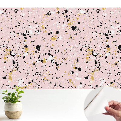 Tapeta Abstraktné škvrny na ružovom pozadí