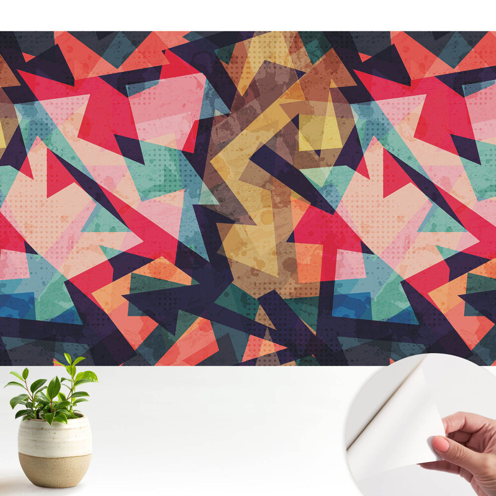 Tapeta Abstraktná mozaika žiarivých farieb