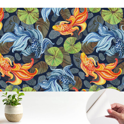 Tapety na stenu samolepiace Energický motív ryby koi