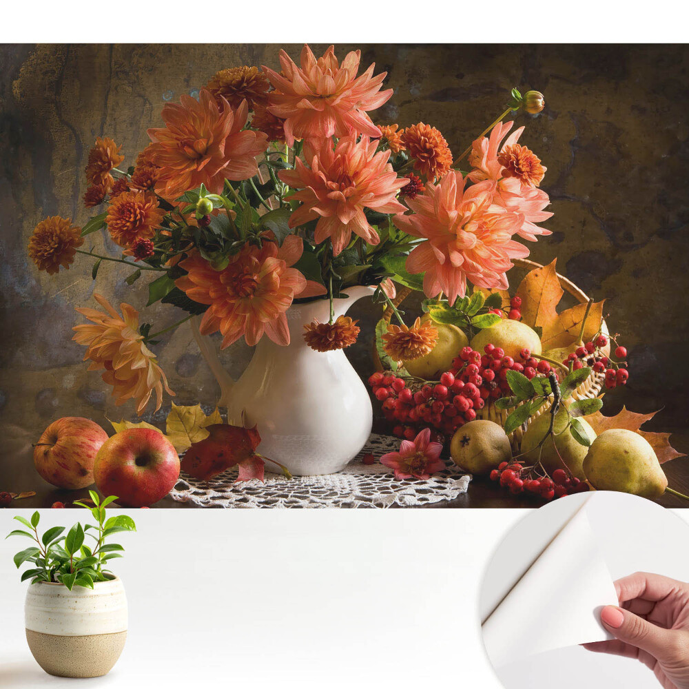 Tapeta do obývačky Kvety s ovocím