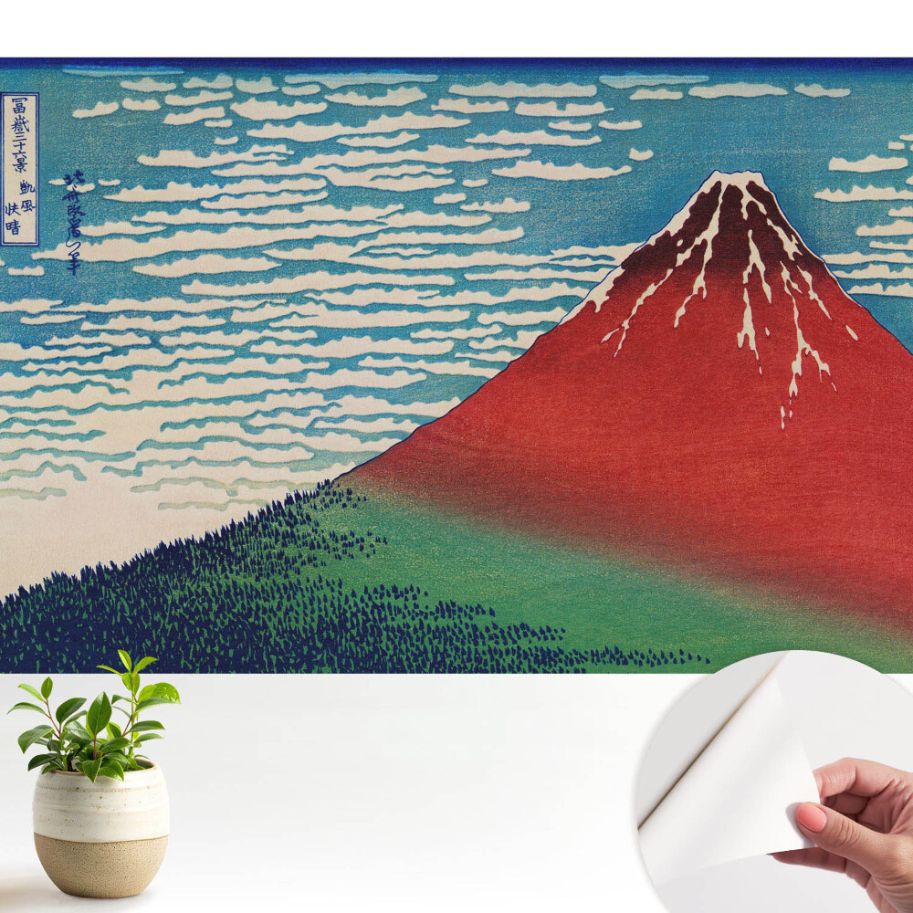 Tapeta Hora a oblaky v japonskom štýle