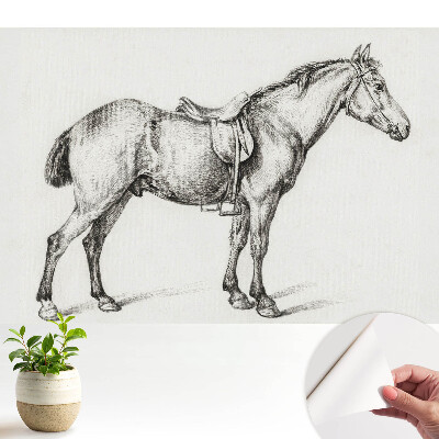 Tapeta Realistický kôň so sedlom