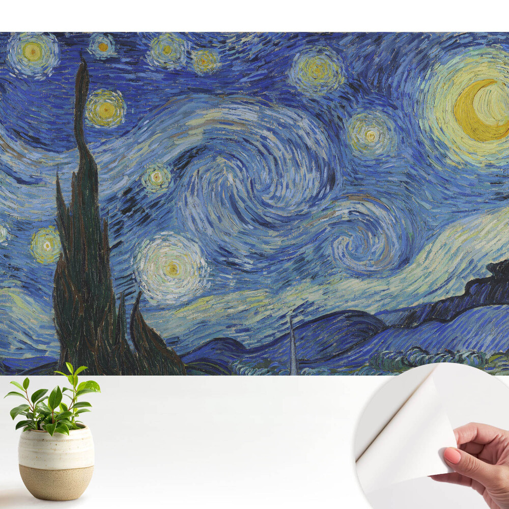 Tapeta do obývačky Abstraktné hviezdy a víriace oblaky