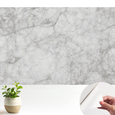 Tapety na stenu samolepiace Mramorový vzor, ​​jemné žilky, svetlé pozadie