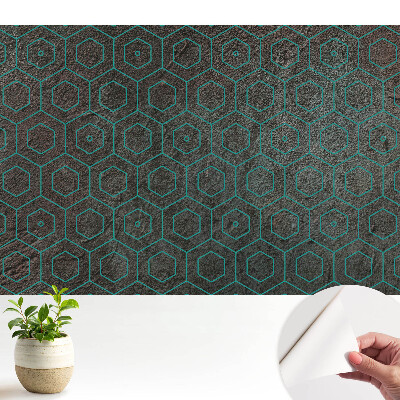 Tapeta Šesťuholníkové vzory v modernom štýle