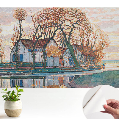 Tapety na stenu samolepiace Zrkadlový obraz pokojnej vidieckej scenérie