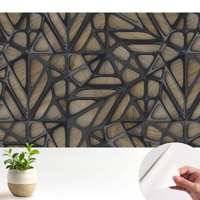 Tapeta Prelamovaná drevená dekorácia, moderný dizajn