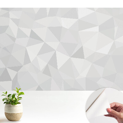 Tapeta do obývačky s geometrickým vzorom v sivých odtieňoch v minimalistickom štýle